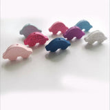 50pcs Car-Shaped Wooden Beads DIY Crafts Jewelry Hemu Loose Beads