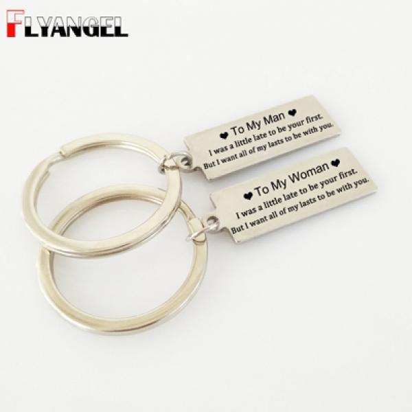 Couple Keychain Lasts Together Key Chains Husband Wife Gift