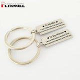 Couple Keychain Lasts Together Key Chains Husband Wife Gift
