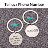Personalized Stainless Steel Dog Cat Pet ID Tag with Phone Number