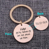 Personalized Stainless Steel Dog Cat Pet ID Tag with Phone Number