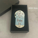 Dog Name Image Box Keychain Fashionable Appearance Creative Convenient Carrying