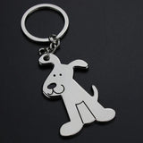 Personalized Metal Dog Keychain Key Ring Animal Key Chain