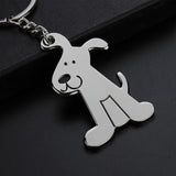 Personalized Metal Dog Keychain Key Ring Animal Key Chain