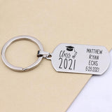 Personalized Graduation Keychain Stainless Steel Keepsake