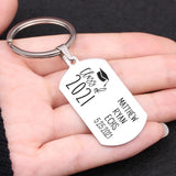 Personalized Graduation Keychain Stainless Steel Keepsake