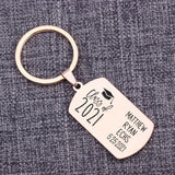 Personalized Graduation Keychain Stainless Steel Keepsake
