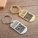 Custom Picture QR Code Keychain
