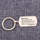 Stainless Steel Keychain for Godfather: Uncle