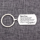 Stainless Steel Keychain for Godfather: Uncle
