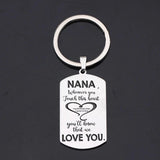 Personalized Keychain: NANA, Touch This Heart, Feel Our Love
