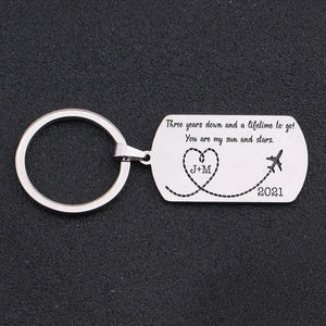 Initials Time Couple Keychains - Exquisite Creative Ornaments