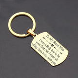 To My Man Stainless Steel Keychain