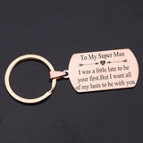 To My Man Stainless Steel Keychain