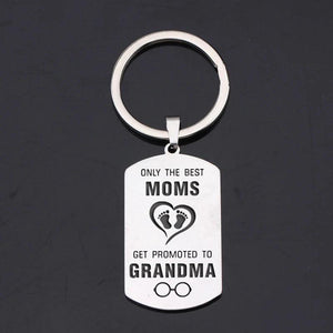 Promoted to Grandma Car Key Ring
