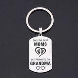 Promoted to Grandma Car Key Ring