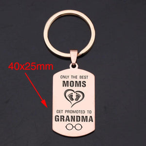 Promoted to Grandma Car Key Ring