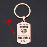 Promoted to Grandma Car Key Ring