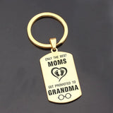 Promoted to Grandma Car Key Ring