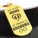 Promoted to Grandma Car Key Ring