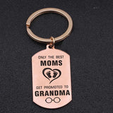 Promoted to Grandma Car Key Ring