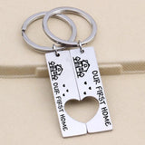 Our First Home Keychain Set - Couples Housewarming Gift