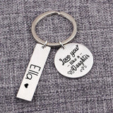 Love You Like a Daughter Keychain