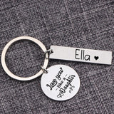Love You Like a Daughter Keychain