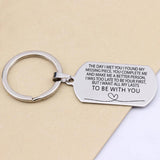 EngraveMY MAN I WANT All MY LASTS TO BE WITH YOU Promise Love Keychain