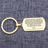 EngraveMY MAN I WANT All MY LASTS TO BE WITH YOU Promise Love Keychain