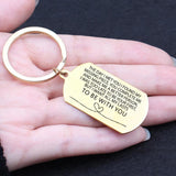 EngraveMY MAN I WANT All MY LASTS TO BE WITH YOU Promise Love Keychain