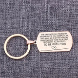 EngraveMY MAN I WANT All MY LASTS TO BE WITH YOU Promise Love Keychain