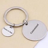 Engraved Letter Keychain Gift for Women Men