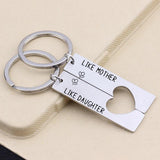 Mother-Daughter Keyrings Engraved Keychain Gift