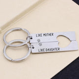 Mother-Daughter Keyrings Engraved Keychain Gift
