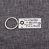 Family Keychain: Notre Famille est la Plus Belle - Cadeau pour la Famille