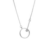 Karopel Light 925 Silver Circle Necklace Women Clavicle Chain