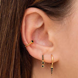 3PCS Plated CZ Mini Stud Earring Minimalist Piercing Earrings For Womens Wedding