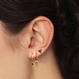 3PCS Plated CZ Mini Stud Earring Minimalist Piercing Earrings For Womens Wedding