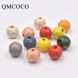 20Pcs Colorful Little Angel Wooden Beads Crafts for Jewelry Making