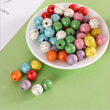 20Pcs Colorful Little Angel Wooden Beads Crafts for Jewelry Making