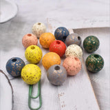 20Pcs Colorful Little Angel Wooden Beads Crafts for Jewelry Making