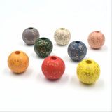20Pcs Colorful Little Angel Wooden Beads Crafts for Jewelry Making