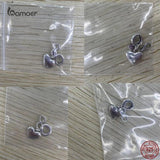 925 Silver Charm Bead Personalized Pet Name Heart Dangl
