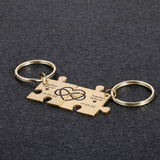 Personalized Couple Keychain Set - Valentines Keychain Charms