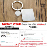 Personalized Love Date Anniversary Key Chain Stainless Steel Gift