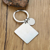 Personalized Love Date Anniversary Key Chain Stainless Steel Gift