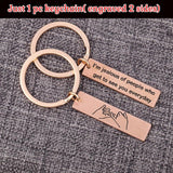 Long Distance Relationship Keychain: Jealous of People Who See You Everyday