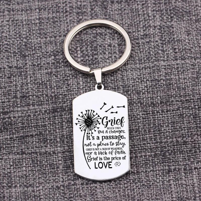Grief Is Not A Sign Of Weakness Stainless Steel Keychain