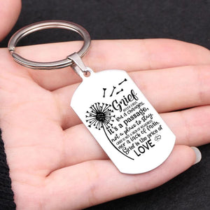 Grief Is Not A Sign Of Weakness Stainless Steel Keychain